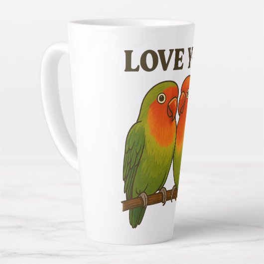 Together Forever Lovebirds Milchtasse (Linke Ecke)