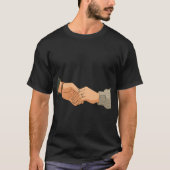 Together Forever – Romantic Hand in Hand Art Stick T-Shirt (Vorderseite)