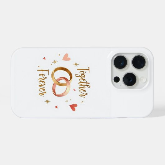 Together Forever Romantic Phone Case iPhone Hülle (Rückseite (Horizontal))