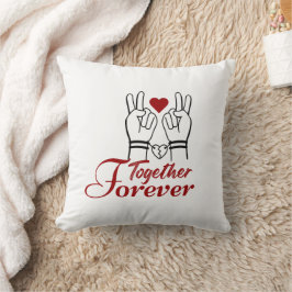 “Together Forever – Romantic Valentine’s Day Coupl Kissen