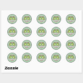 Together Frog Sticker Cute Couple Frogs Holding Ha (Blatt)