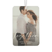 Together is my Favorite Place Photo Engagement Autolufterfrischer (Rückseite)