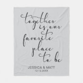 Together is our Favorite Place to Be Fleecedecke (Vorderseite)