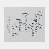 Together is our Favorite Place to Be Fleecedecke (Vorderseite (Horizontal))