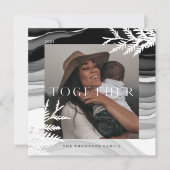 Together Modern & Minimum Japandi Christmas Feiertagskarte (Vorderseite)