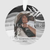 Together Modern & Minimum Japandi Christmas Ornament (Vorderseite)