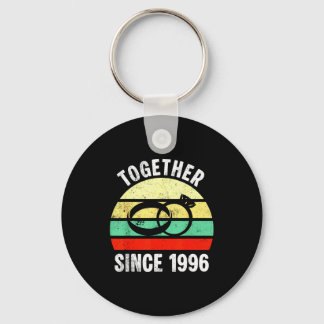 Together Since 1996 Vintage Romance 30th Wedding A Schlüsselanhänger