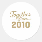 Together Since 2010 Anniversary Sticker  (Vorderseite)