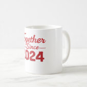 Together Since 2024 Couple mug Kaffeetasse (VorderseiteRechts)