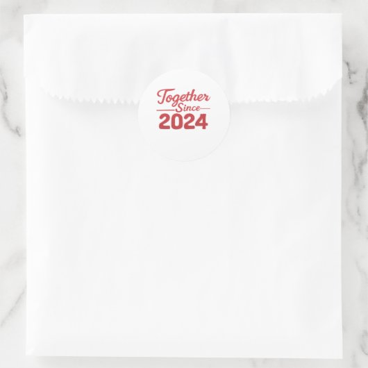 Together Since 2024 Couple Sticker (Tasche)