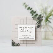 Together Since 20XX Personalized Couple  Karte (Stehend Vorderseite)