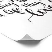 Together They Built a Life wall art - black Poster (Ecke)