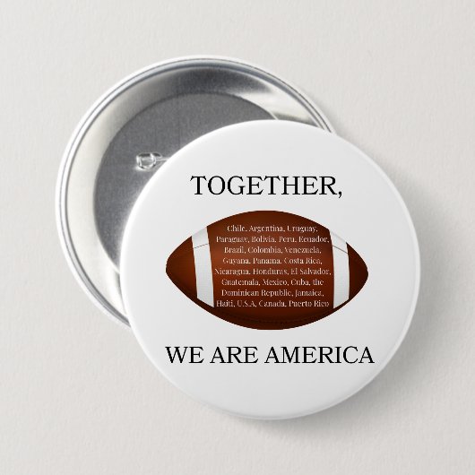 Together We Are America Button (Vorne & Hinten)