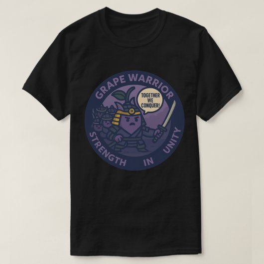 Together We Conquer Samurai Grape T-Shirt (Design vorne)