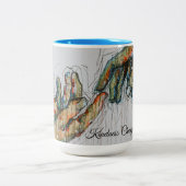 Together We Rise Kaffeetasse – Abstrakte helfende (Mittel)
