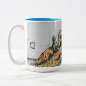 Together We Rise Kaffeetasse – Abstrakte helfende (Links)