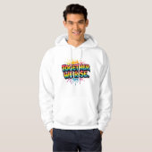 Together We Rise Rainbow Quote Design Hoodie (Vorne ganz)