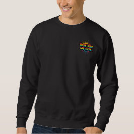 Together We Rise Rainbow Quote Design Sweatshirt