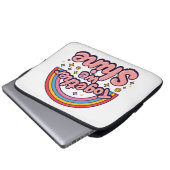 Together We Shine – Rainbow Retro Pride Quote Laptopschutzhülle (Vorne Knopf)
