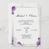 Together With Their Families Wedding Invitation Wo Einladung (Vorderseite)