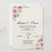 Together with Their Families Wedding Invitation Wo Einladung (Vorderseite)