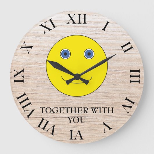 Together with you große wanduhr (Vorderseite)