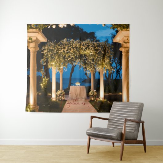 #TogetherasOneTapestry Wandteppich (Beispiel (Horizontal))