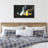 ©Togethernity in Liebe/Gold & Silver Koi Fish Leinwanddruck (Insitu (Schlafzimmer))