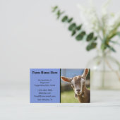 Toggenburg Dairy Goat Kid Visitenkarte (Stehend Vorderseite)