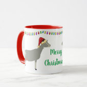 Toggenburg Dairy Goat Weihnachten Tasse (Vorderseite Links)