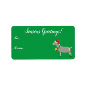 Toggenburg Dairy Goat Weihnachtsgeschenk Tag Adressaufkleber (Vorne)