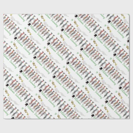 Toggenburg Goats tanzen Weihnachtswrapping Paper Geschenkpapier (Flach)