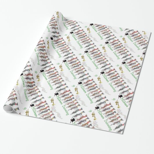 Toggenburg Goats tanzen Weihnachtswrapping Paper Geschenkpapier (Ungerollt)
