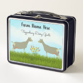 Toggenburg Milchziegen Herd Metal Lunch Box (Vorderseite)