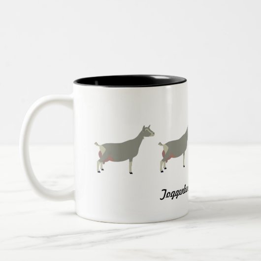 Toggenburg Milchziegen Zweifarbige Tasse (Links)