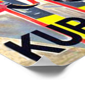 Toggenburg, Schi im Schnee, Schweiz Poster (Ecke)