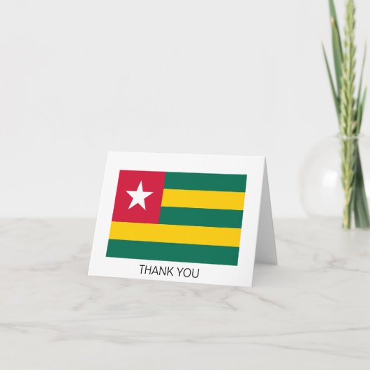 Togo Dankeskarte (Vorderseite)