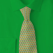 Togo Flag Brick Pattern Krawatte