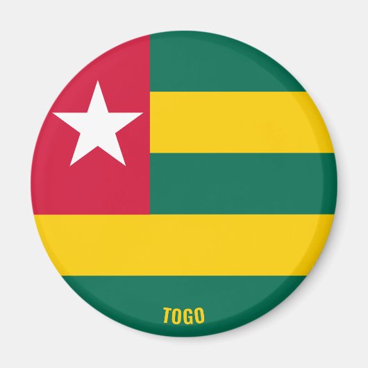 Togo Flag Charming Patriotic Magnet (Vorne)