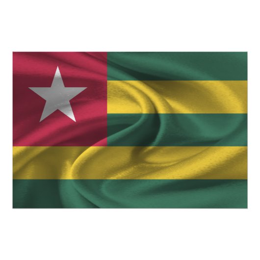 Togo Flag Fotodruck (Vorne)
