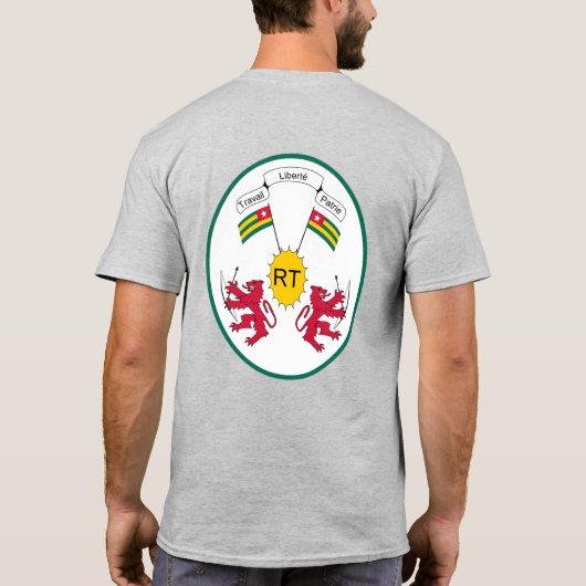 Togo Flag Independence Celebration T-Shirt (Rückseite)
