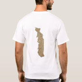 Togo-Flag + Karte + Text-T - Shirt (Rückseite)