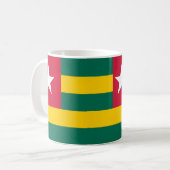 Togo Flag Keramik Kaffee Tasse (Vorderseite Links)