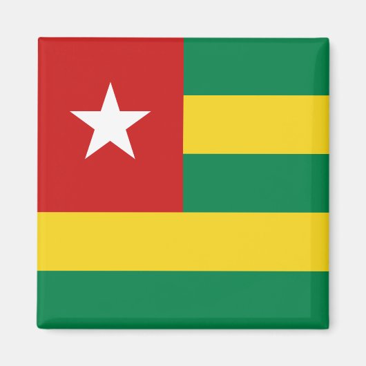 Togo Flag Magnet (Vorne)