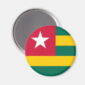 Togo Flag Magnet (Vorderseite/Rückseite)