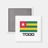 Togo Flag Magnet (Vorderseite/Rückseite)