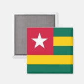Togo Flag Magnet (Vorderseite/Rückseite)