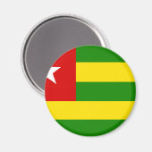 Togo Flag Magnet (Vorderseite/Rückseite)