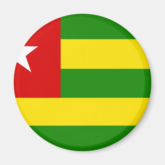 Togo Flag Magnet (Vorne)