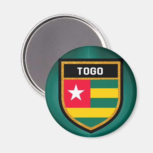 Togo Flag Magnet (Vorderseite/Rückseite)